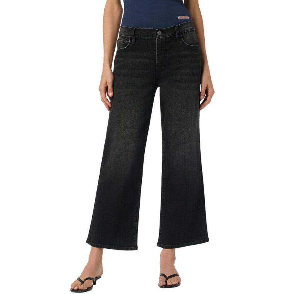 Hudson Jeans Womens  Rosalie High-Rise Wide Leg Ankle Jean